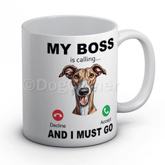 my-boss-greyhound-is-calling-and-i-must-go-mug