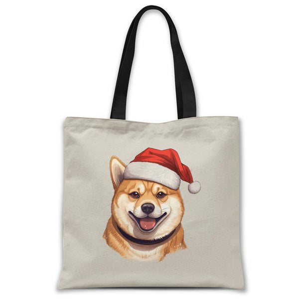 Christmas-shiba-inu-dog-tote-bag