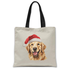 Christmas-golden-retriever-dog-tote-bag