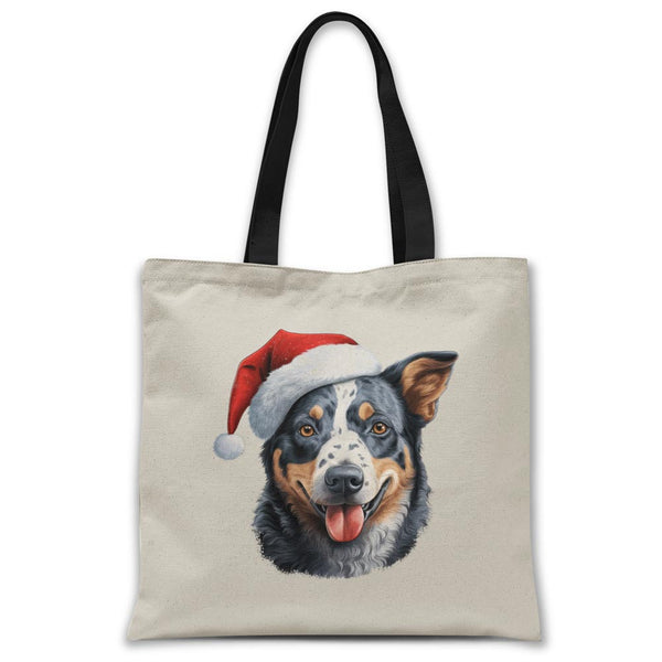 Christmas-australian-cattle-dog-tote-bag