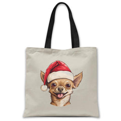 Christmas-chihuahua-dog-tote-bag