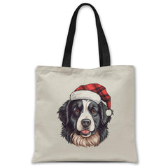 Christmas-bernese-mountain-dog-tote-bag