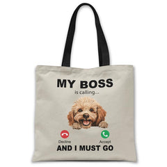 my-boss-cavoodle-is-calling-and-i-must-go-tote-bag