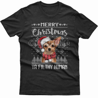 Chihuahua christmas shirt hotsell